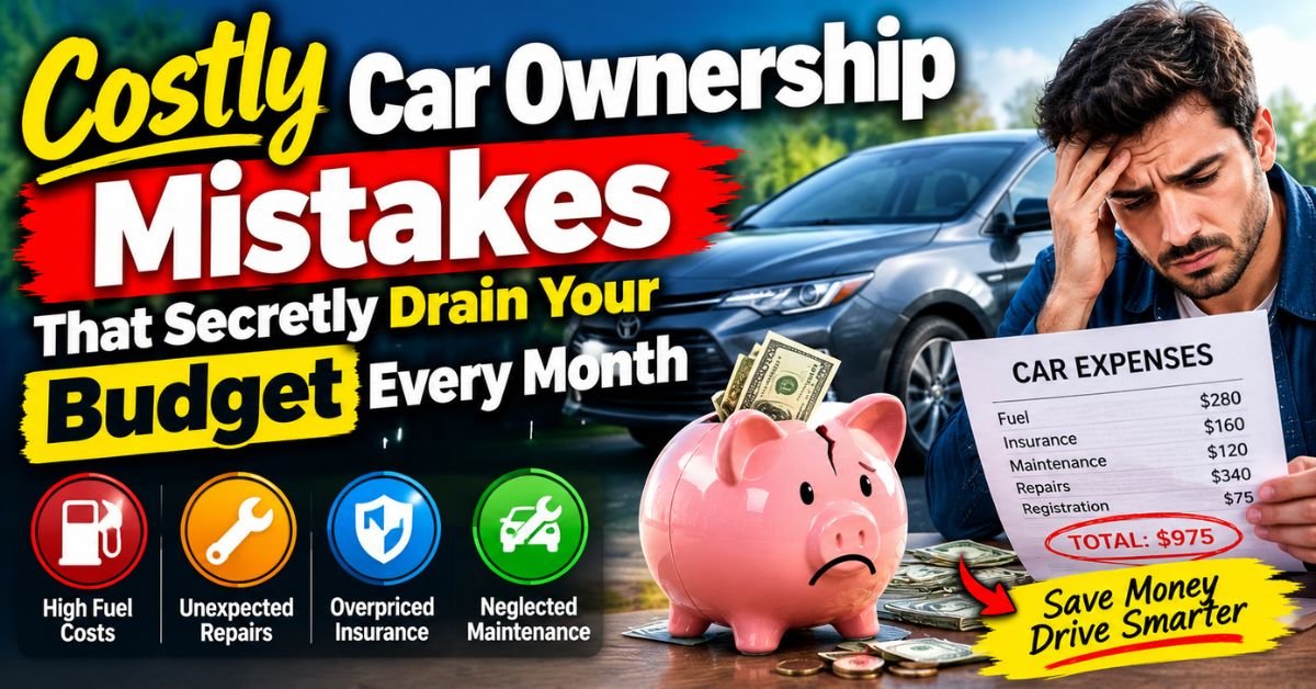 Costly Car Ownership Mistakes That Secretly Drain Your Budget Every Month