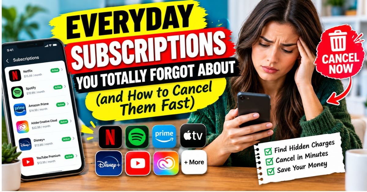 Everyday Subscriptions You Totally Forgot About (and How to Cancel Them Fast)