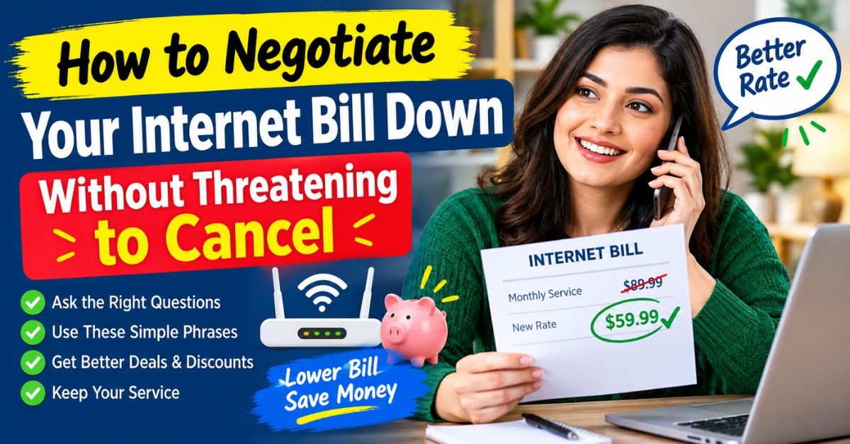 How to Negotiate Your Internet Bill Down Without Threatening to Cancel