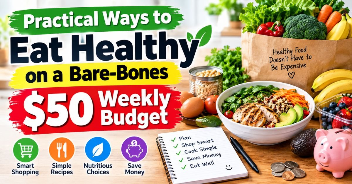 Practical Ways to Eat Healthy on a Bare-Bones $50 Weekly Budget